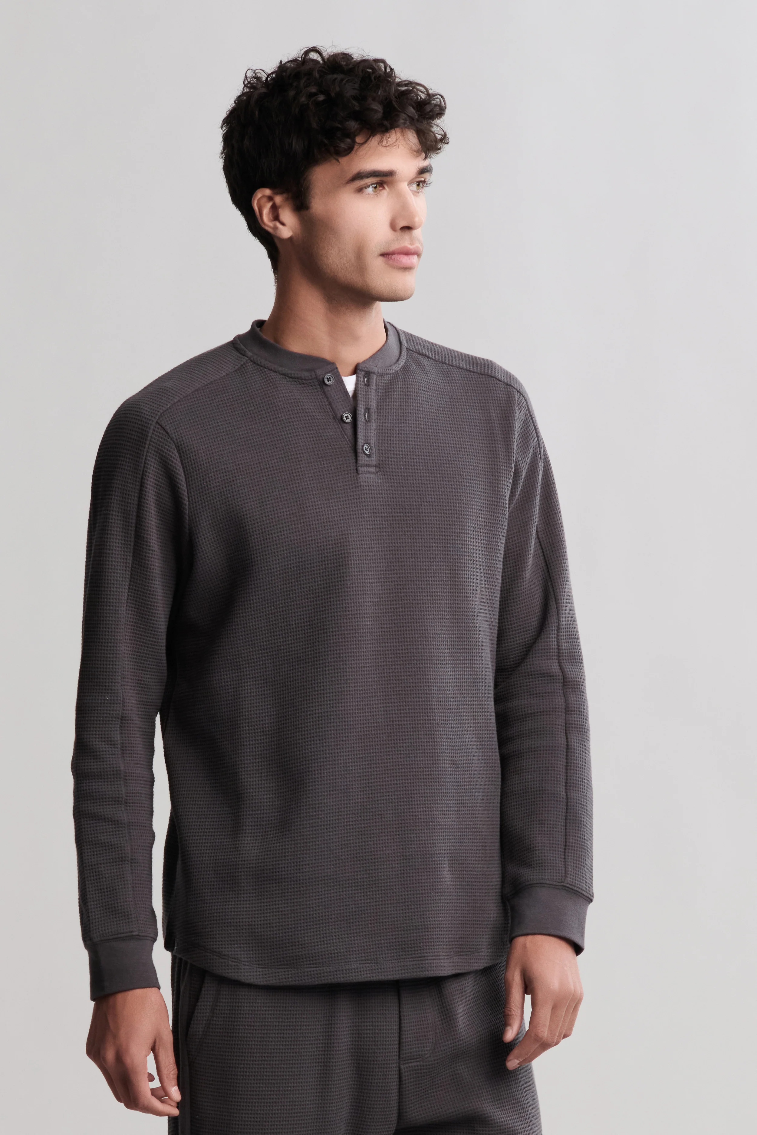 Waffle Thermal Henley - Image 8