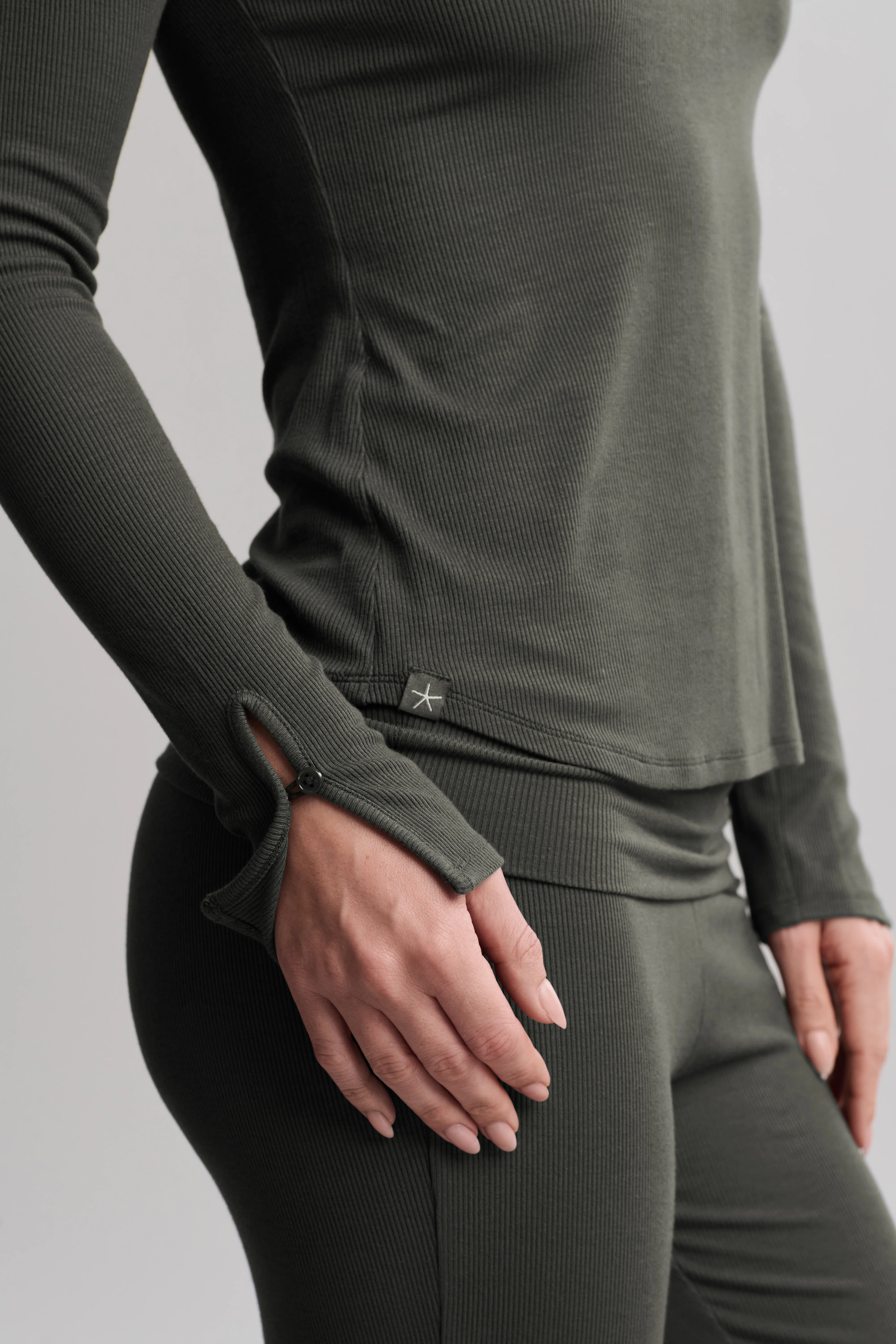 Ultra Soft Rib Long Sleeve Tee - Image 11