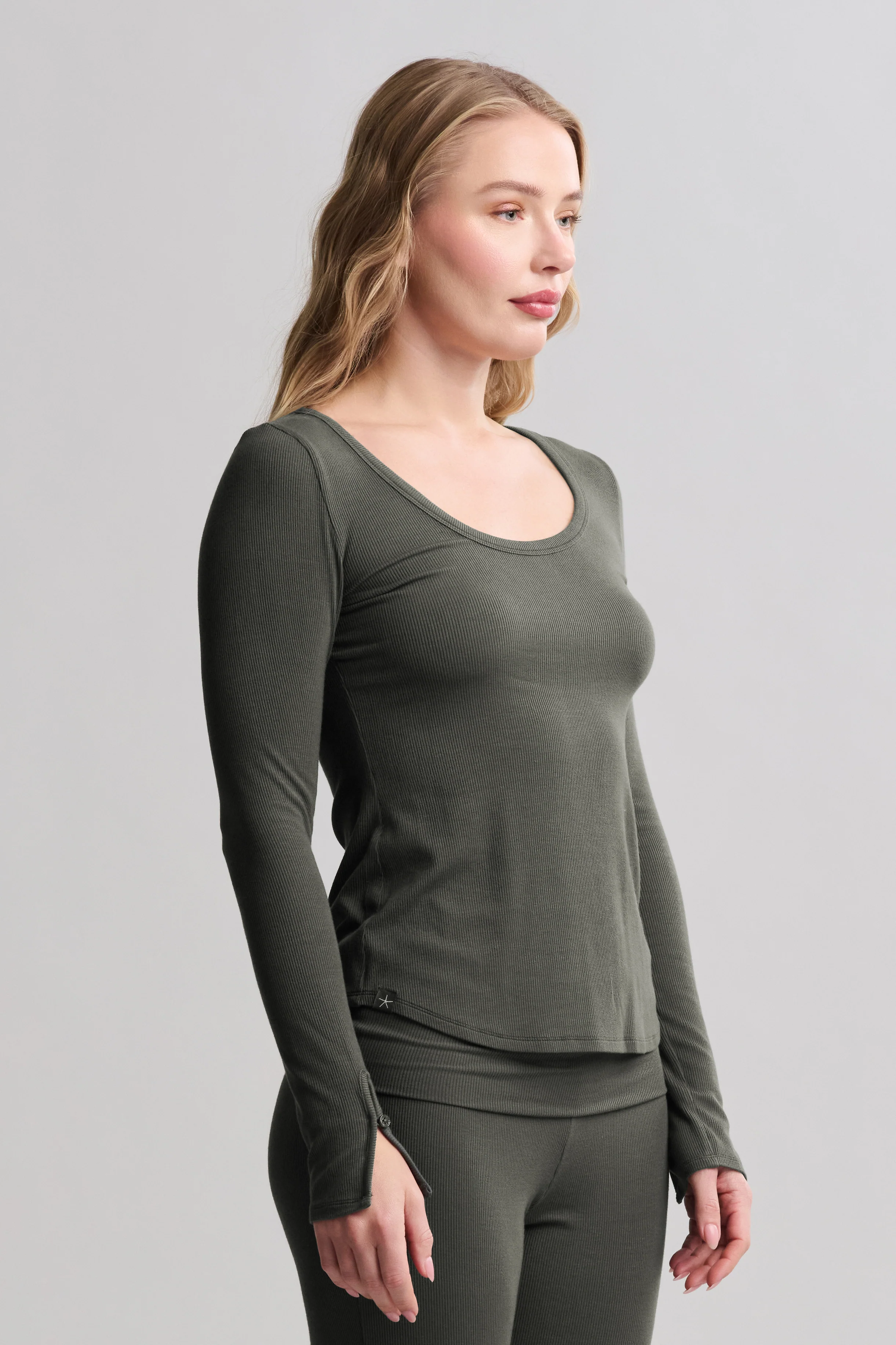 Ultra Soft Rib Long Sleeve Tee - Image 9