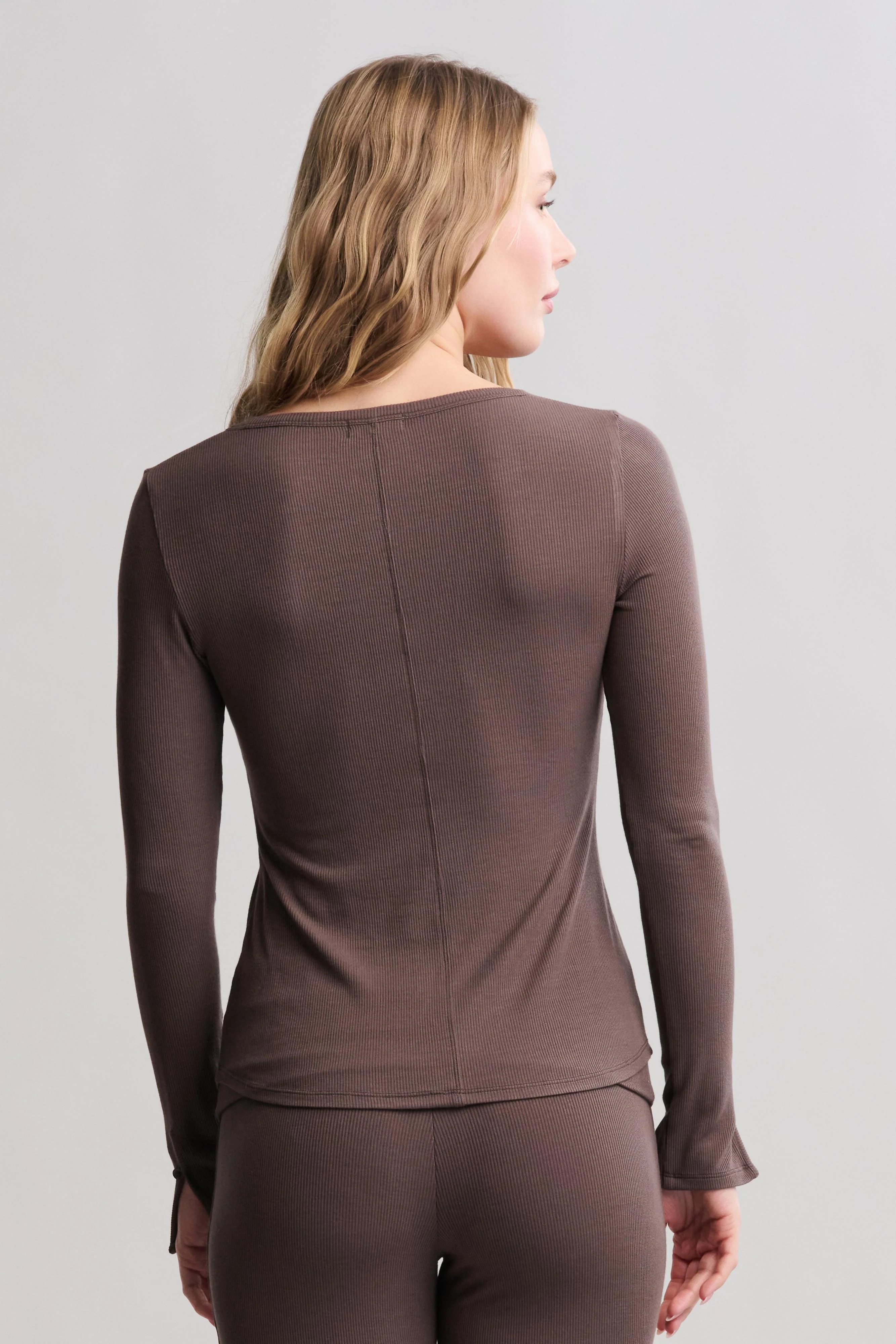 Ultra Soft Rib Long Sleeve Tee - Image 4