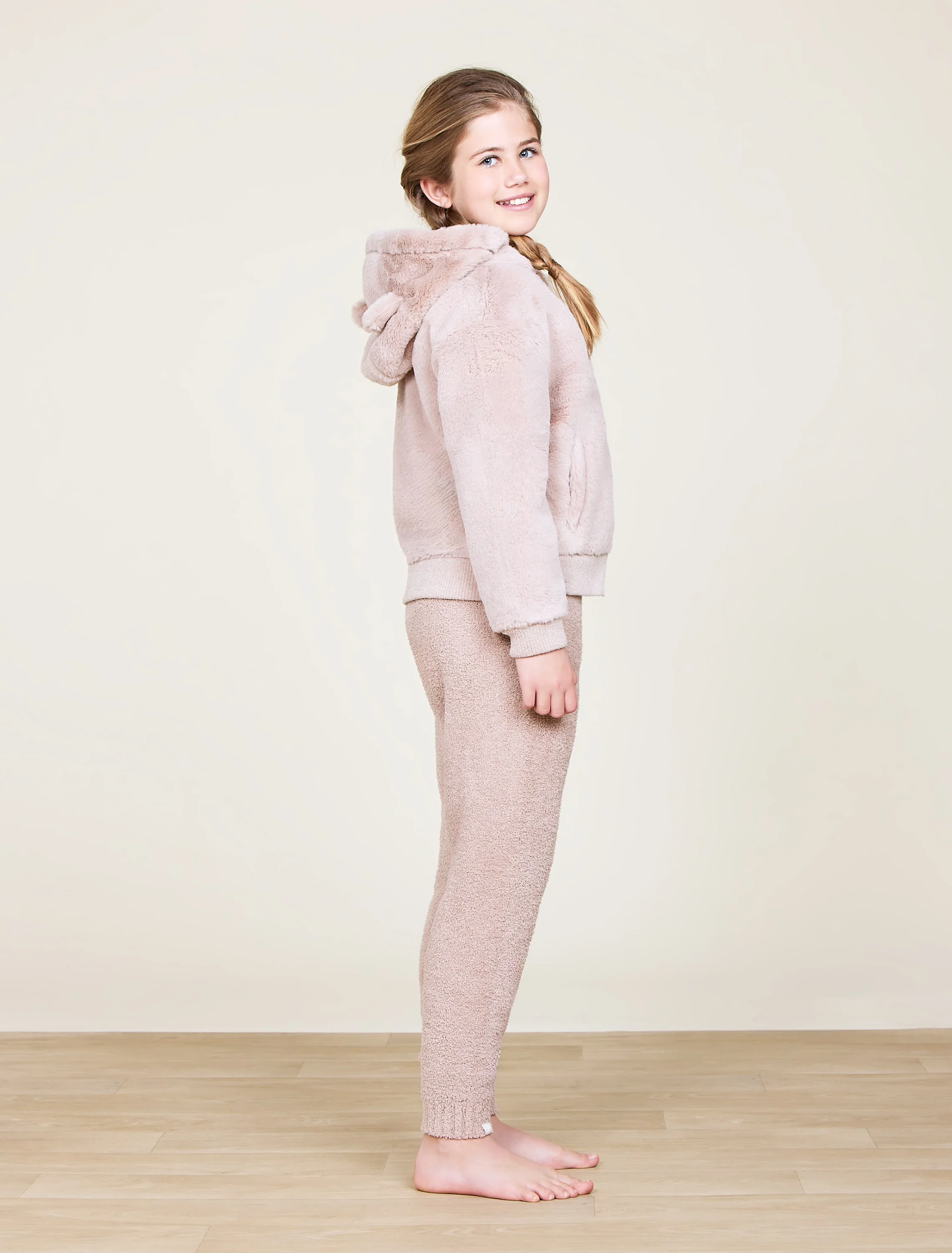 Youth Faux Fur Bear Bomber - Image 2